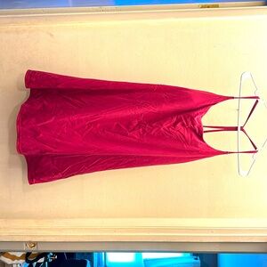 Maroon built-in bra dress/ romper with shorts and pockets